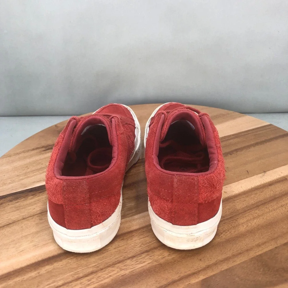 Converse One Star Suede Low Top Sneakers Red Unisex Youth Size 3